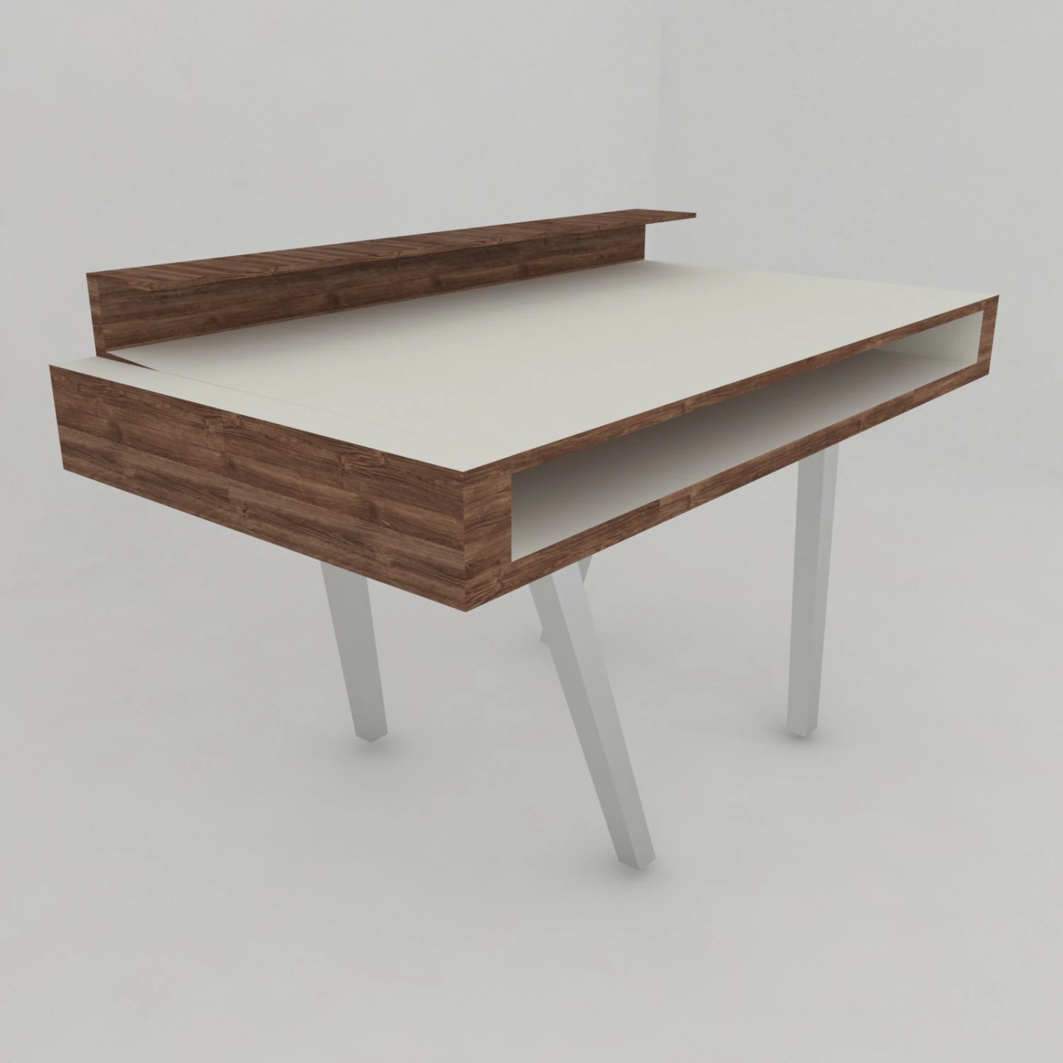 writing desk -miksa- 3D Model .c4d .max .obj .3ds .fbx .stl .blend 