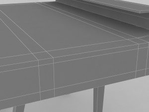 writing desk -miksa- 3D मॉडल