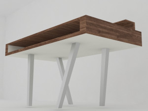writing desk -miksa- 3D मॉडल