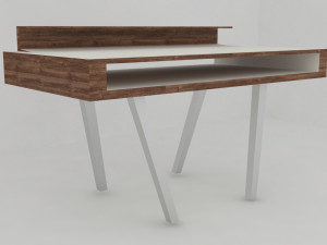 writing desk -miksa- 3D मॉडल