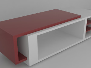 modern coffee table 3D मॉडल