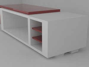 modern coffee table 3D मॉडल