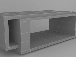 modern coffee table 3D Model