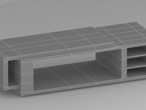 modern coffee table 3D मॉडल