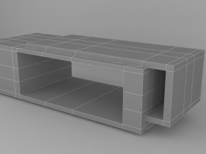 modern coffee table 3D मॉडल