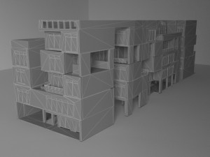 futuristic apartment building 3Dモデル