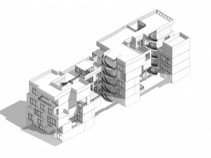 futuristic apartment building 3Dモデル
