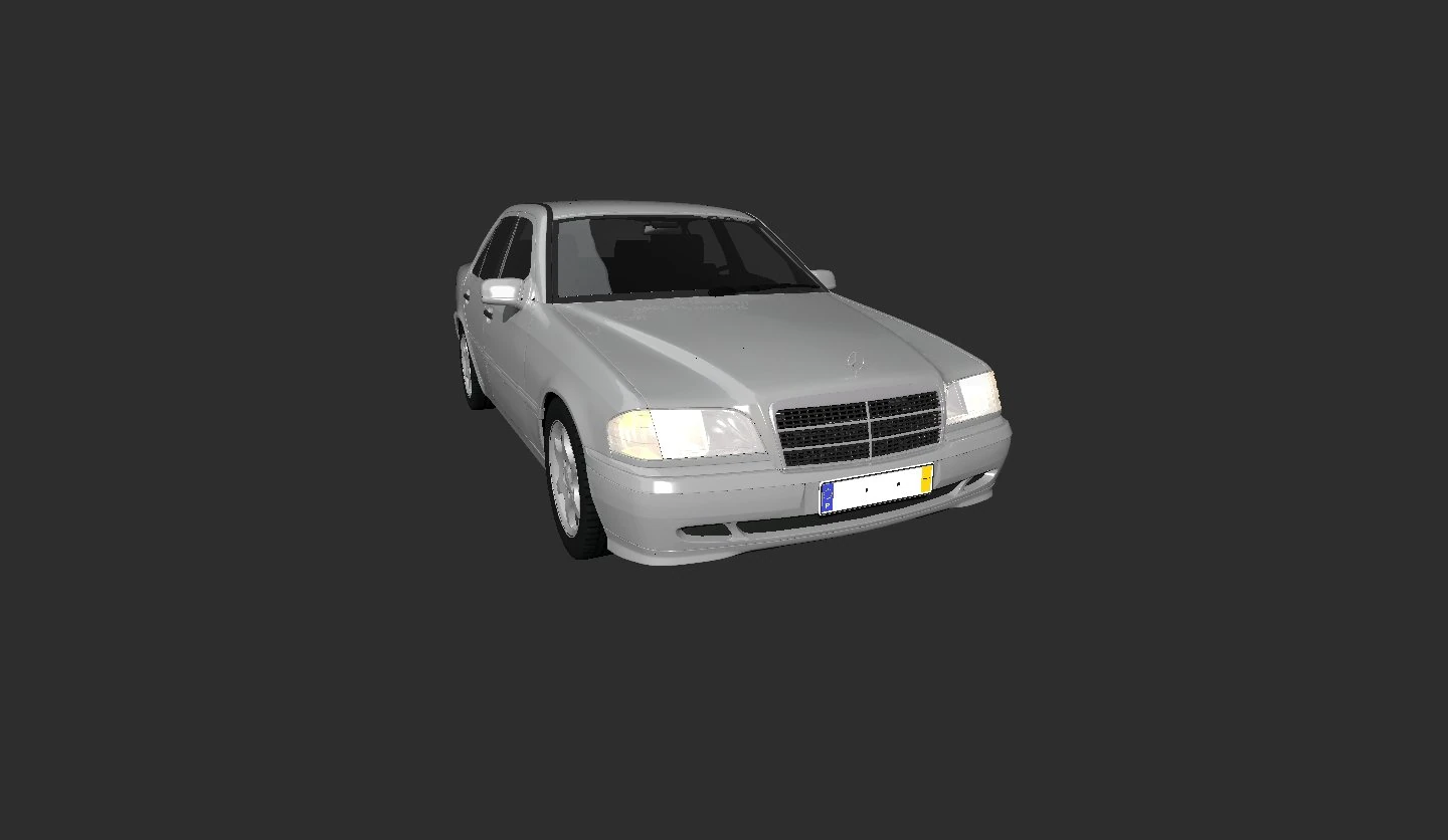 mercedes c-class w202 3D Model .c4d .max .obj .3ds .fbx .stl .blend