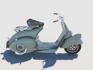 vespa piaggio classic 3D मॉडल
