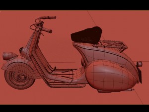 vespa piaggio classic 3D मॉडल