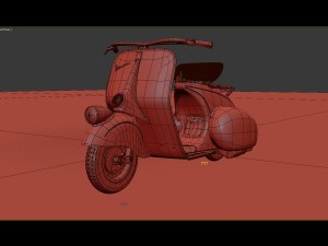 vespa piaggio classic 3D मॉडल
