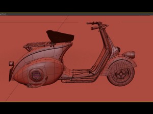 vespa piaggio classic 3D मॉडल