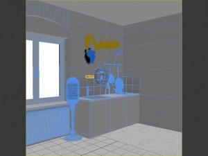 little kitchen corner 3D Модель