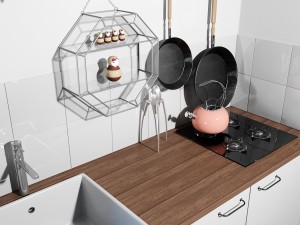 little kitchen corner 3D Модель