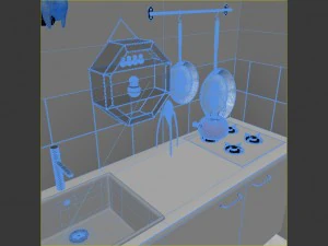 little kitchen corner 3D Model