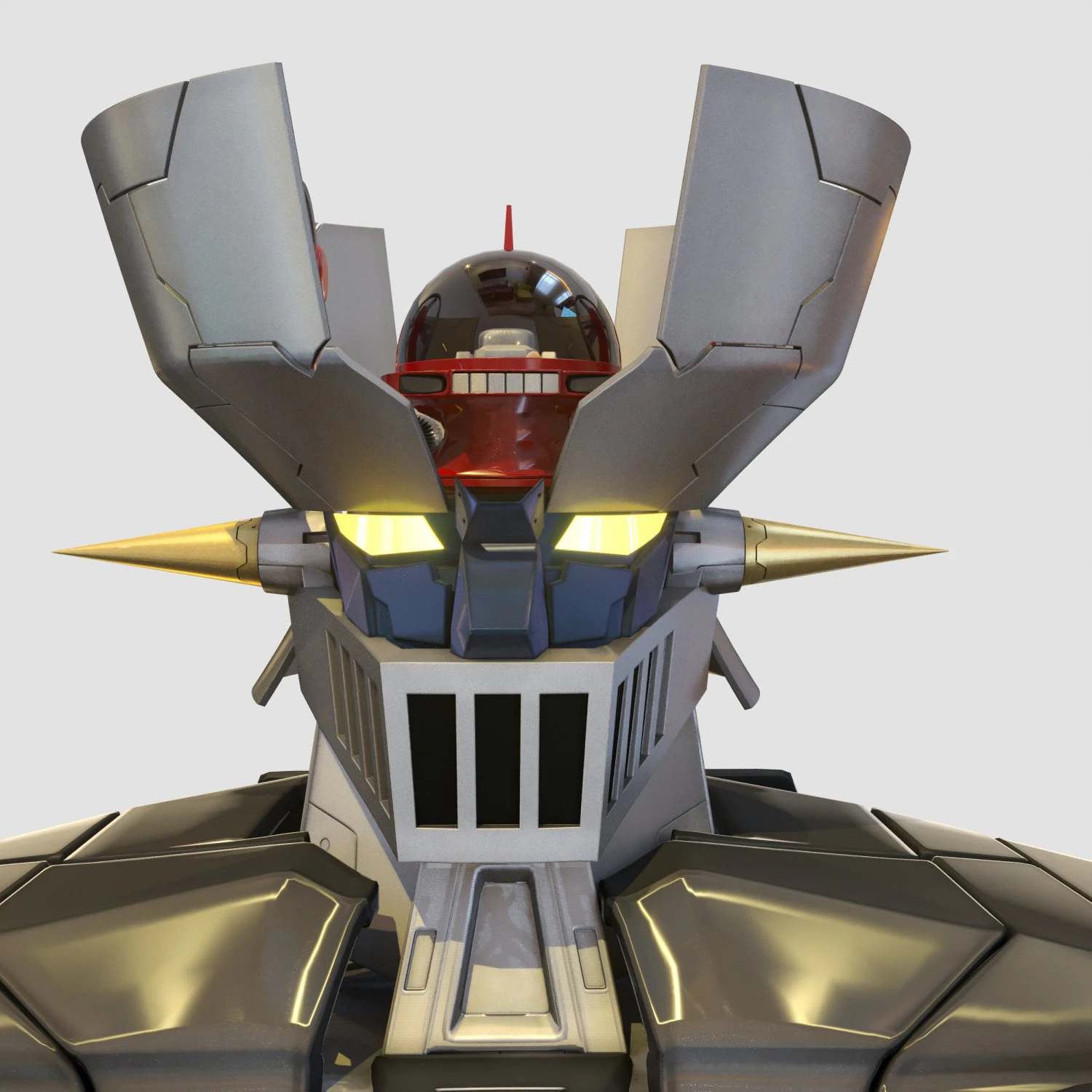 mazinger mazinga Modelo 3D .c4d .max .obj .3ds .fbx .stl .blend 
