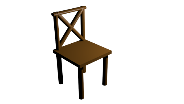 old chair 3D Model .c4d .max .obj .3ds .fbx .stl .blend 