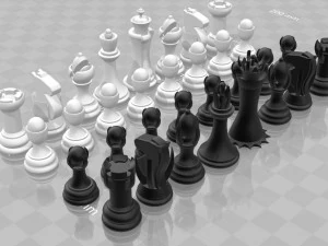 kwaad schaak 3D printmodel