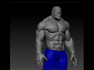 silver man Model 3D