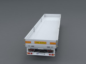 flatbed trailer Modelo 3D