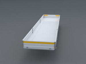 flatbed trailer Modelo 3D
