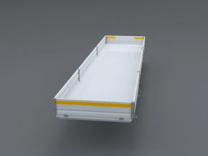 flatbed trailer 3D Model