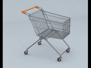 supermarkt karretje 3D Model