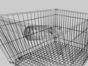 supermarkt karretje 3D Model