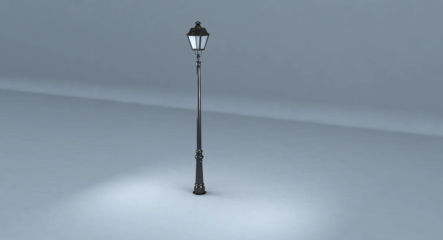 street lamp set 3D Model .c4d .max .obj .3ds .fbx .stl .blend 