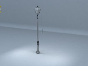 street lamp set Model 3D