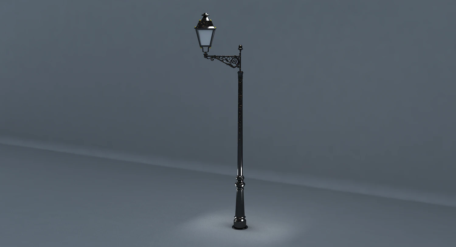 street lamp 3D Model .c4d .max .obj .3ds .fbx .stl .blend 