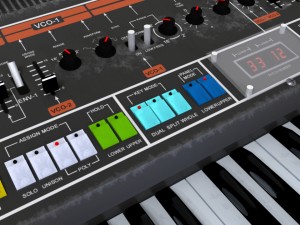 roland jupiter-8 3D मॉडल