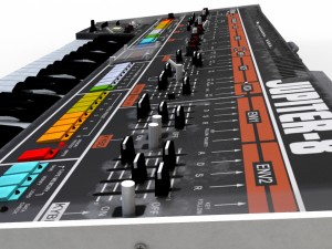roland jupiter-8 3D मॉडल