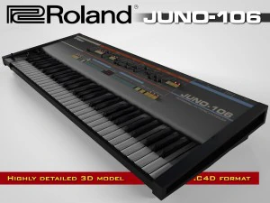 roland juno-106 Modèle 3D