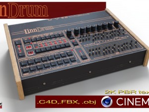 linndrum 3D 模型