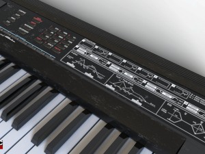 roland d-50 3D 模型