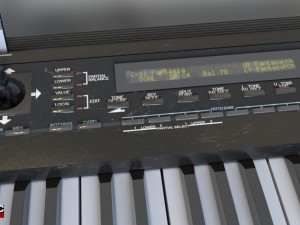 roland d-50 3D 模型