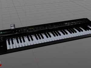 roland d-50 3D 模型