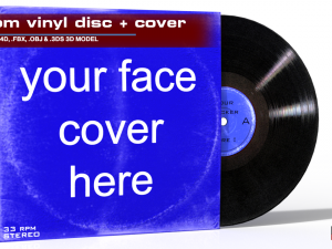 lp vinyl cover 3D Модель