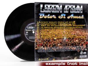 lp vinyl cover Modelo 3D