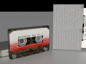 awesome mix audio cassettes Model 3D