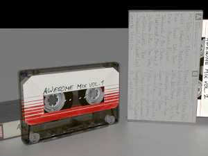 awesome mix audio cassettes 3D Model