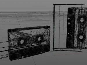 awesome mix audio cassettes 3D Model