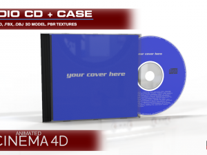 audio cd case Modelo 3D