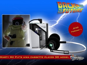 bttf aiwa walkman 3D Model