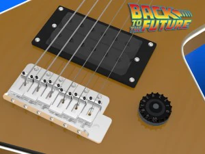 erlewine hondo chiquita travel guitar 3D Model