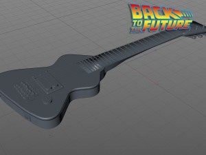 erlewine hondo chiquita travel guitar 3D-Modell