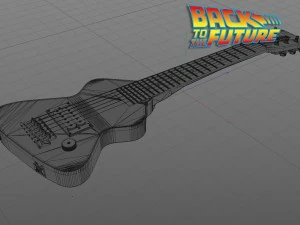 erlewine hondo chiquita travel guitar 3D Model