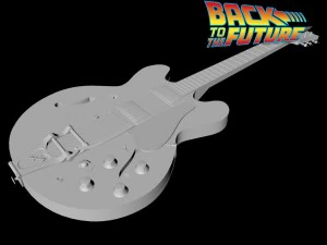 gibson es-345 guitar 3D Model