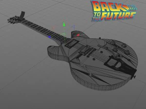 gibson es-345 guitar 3D Model